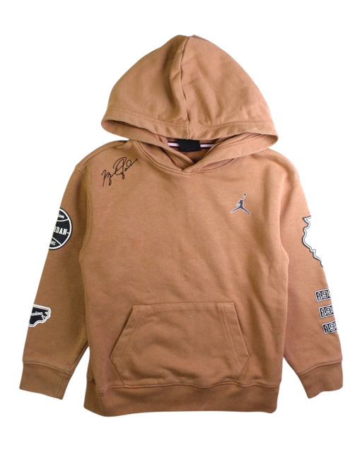 A Brown Hooded Sweatshirts from Air Jordan in size 6T for neutral. (Front View)