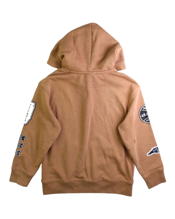 A Brown Hooded Sweatshirts from Air Jordan in size 6T for neutral. (Back View)