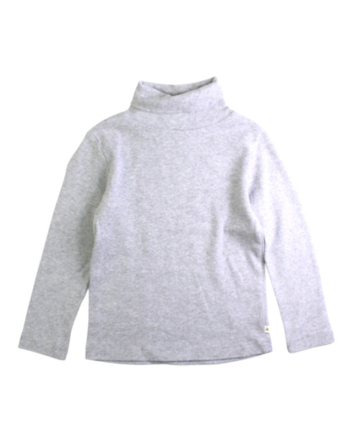 A Grey Long Sleeve Tops from Petit Sézane in size 3T for neutral. (Front View)