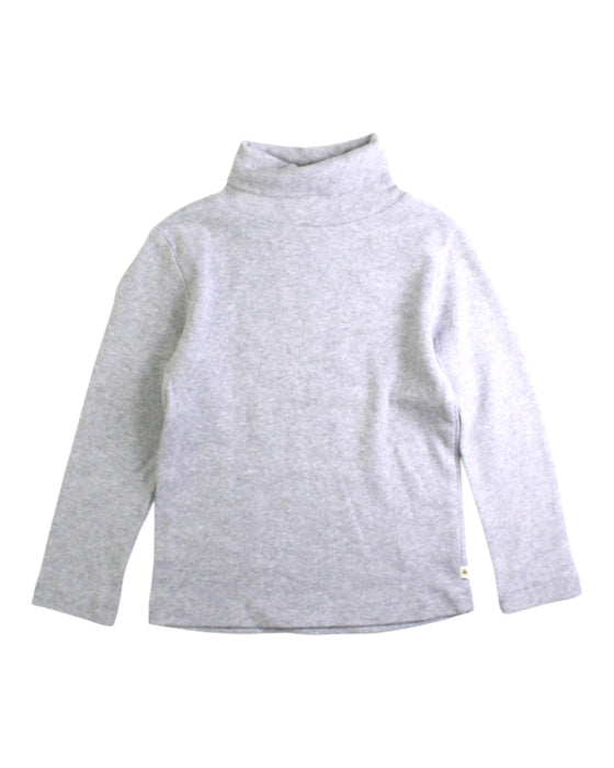 A Grey Long Sleeve Tops from Petit Sézane in size 3T for neutral. (Front View)