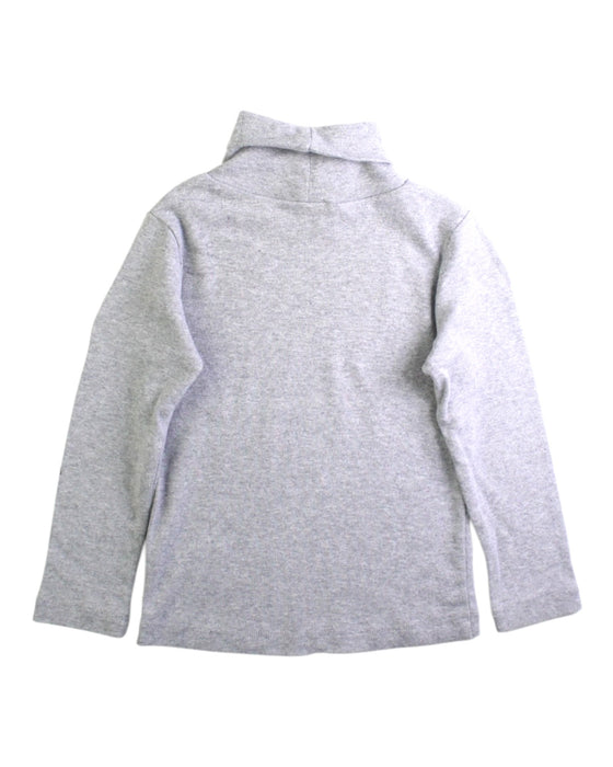 A Grey Long Sleeve Tops from Petit Sézane in size 3T for neutral. (Back View)
