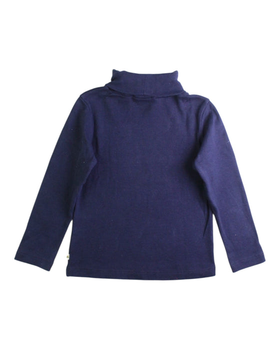 A Navy Long Sleeve Tops from Petit Sézane in size 3T for neutral. (Back View)
