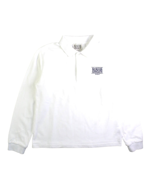 A White Long Sleeve Polos from Marithé & Francois Girbaud in size 10Y for neutral. (Front View)