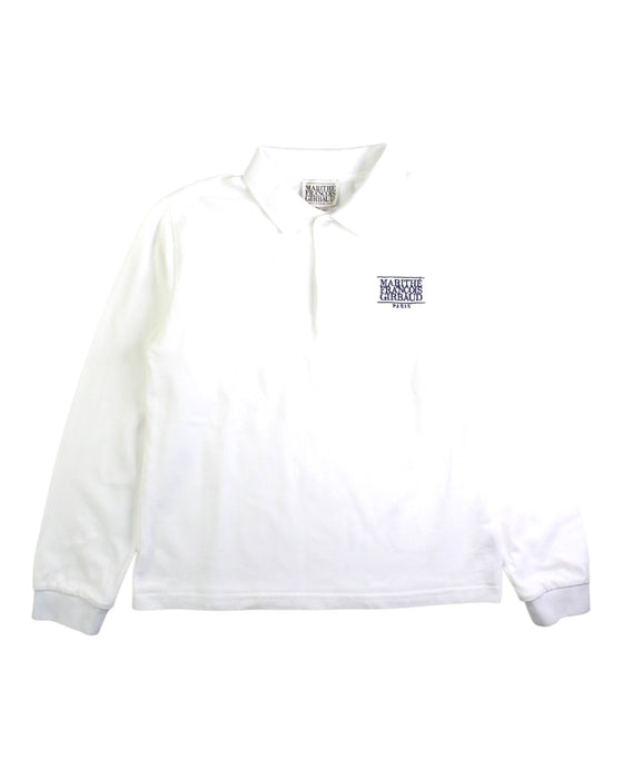A White Long Sleeve Polos from Marithé & Francois Girbaud in size 10Y for neutral. (Front View)