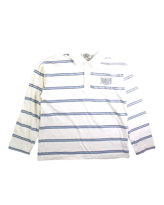 A White Long Sleeve Polos from Marithé & Francois Girbaud in size 10Y for neutral. (Front View)