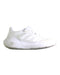 A White Sneakers from Adidas in size 12Y for neutral. (Front View)