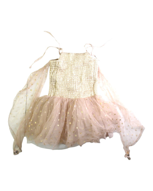 A Gold Sleeveless Dresses from Seed in size 2T for girl. (Front View)