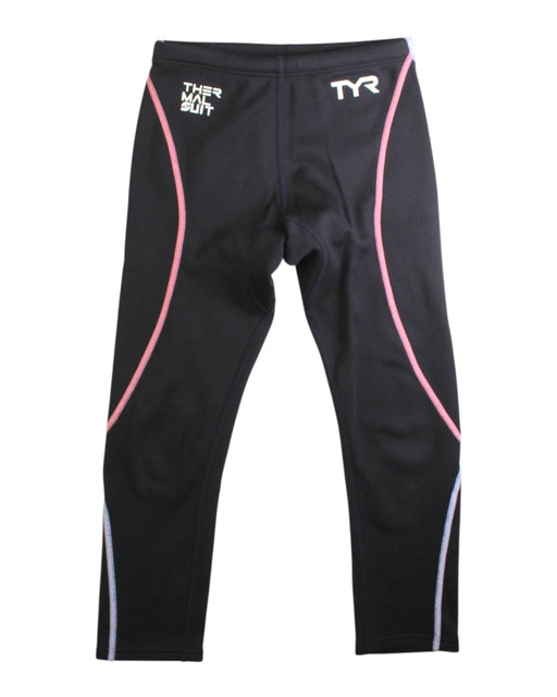 A Black Active Pants from TYR in size 6T for girl. (Front View)