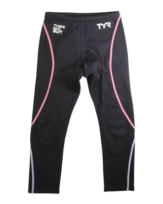 A Black Active Pants from TYR in size 6T for girl. (Front View)