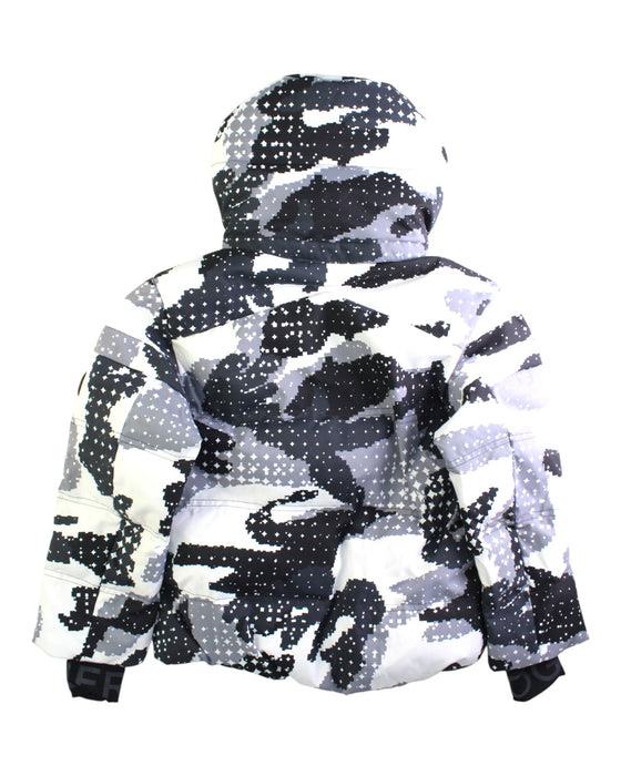A Black Puffer/Quilted Jackets from Bogner in size 5T for boy. (Back View)