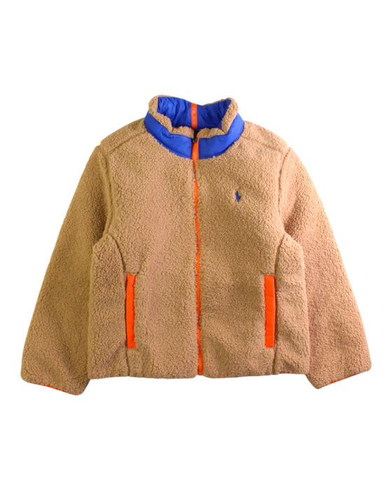 A Blue Puffer/Quilted Jackets from Polo Ralph Lauren in size 6T for boy. (Back View)