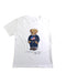 A White Short Sleeve T Shirts from Polo Ralph Lauren in size 6T for boy. (Front View)