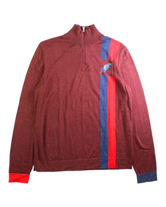 A Burgundy Long Sleeve Tops from Paul Smith in size 12Y for boy. (Front View)