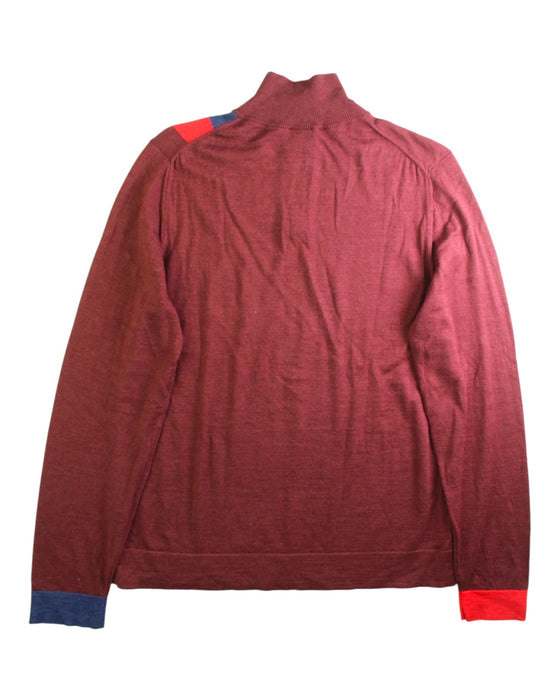 A Burgundy Long Sleeve Tops from Paul Smith in size 12Y for boy. (Back View)