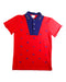 A Red Short Sleeve Polos from Gucci in size 12Y for boy. (Front View)