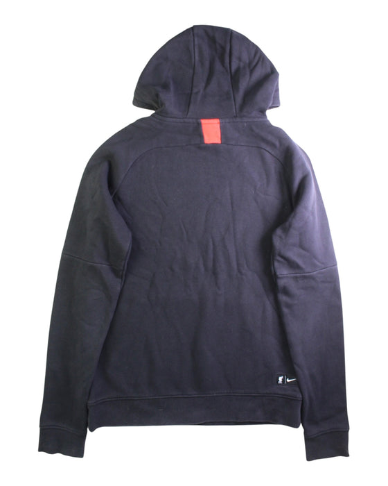 A Navy Hooded Sweatshirts from Nike in size 13Y for boy. (Back View)