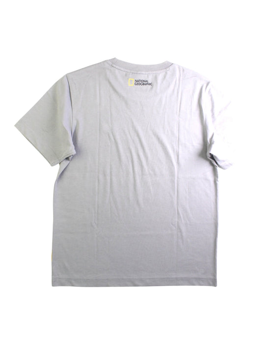 A White Short Sleeve T Shirts from National Geographic in size 13Y for boy. (Back View)