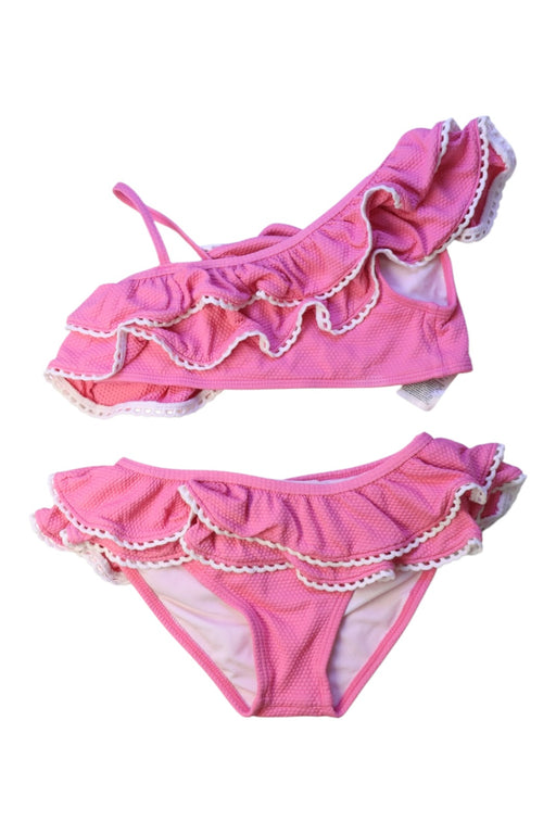 A Pink Bikinis from Janie & Jack in size 6T for girl. (Front View)