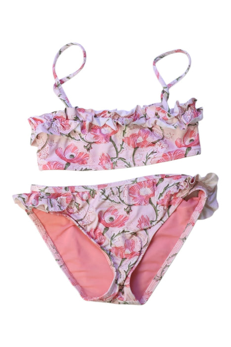A Pink Bikinis from Lison in size 6T for girl. (Front View)