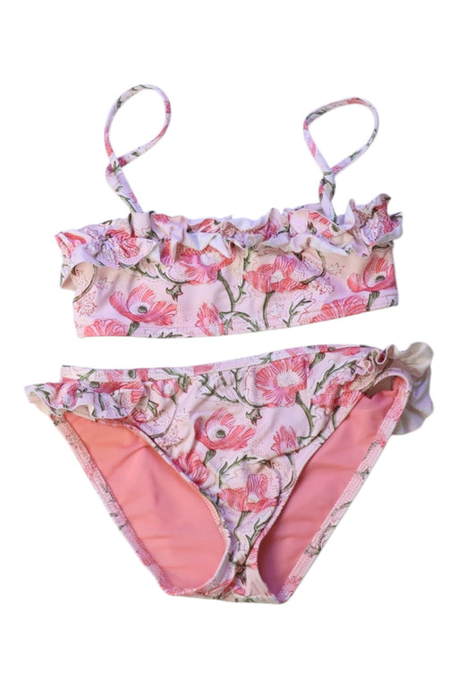 A Pink Bikinis from Lison in size 6T for girl. (Front View)