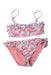 A Pink Bikinis from Lison in size 6T for girl. (Front View)