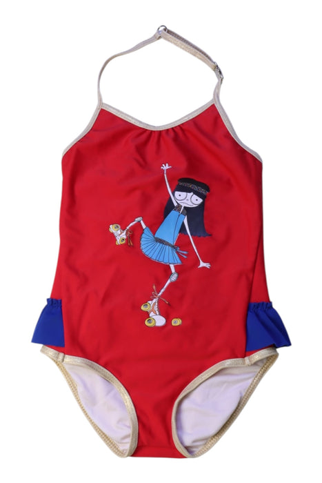 A Red Swimsuits from Little Marc Jacobs in size 2T for girl. (Front View)
