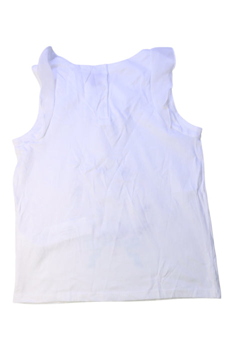 A White Sleeveless Tops from Sergent Major in size 8Y for girl. (Back View)