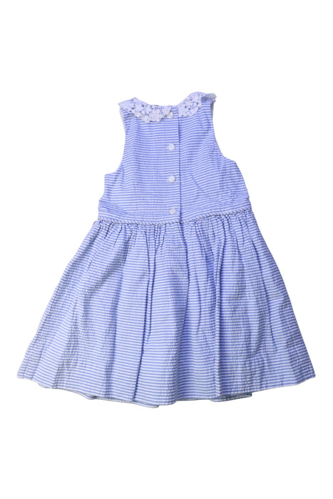 A Blue Sleeveless Dresses from Polo Ralph Lauren in size 2T for girl. (Back View)