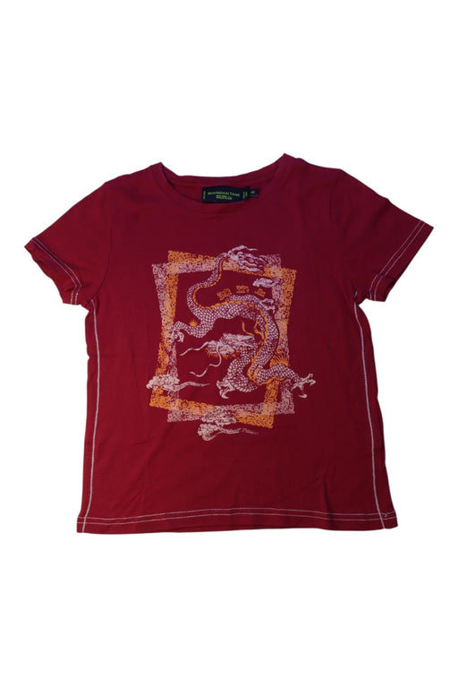 A Red Short Sleeve T Shirts from Shanghai Tang in size 6T for boy. (Front View)