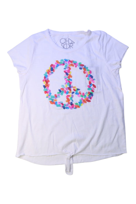 A White Short Sleeve T Shirts from Chaser in size 10Y for girl. (Front View)