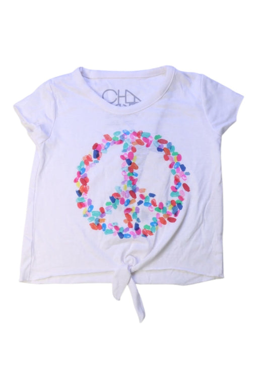 A White Short Sleeve T Shirts from Chaser in size 2T for girl. (Front View)