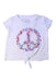 A White Short Sleeve T Shirts from Chaser in size 2T for girl. (Front View)