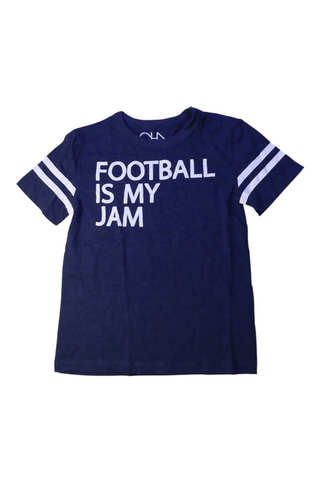 A Navy Short Sleeve T Shirts from Chaser in size 8Y for girl. (Front View)