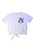 A White Short Sleeve T Shirts from MSGM in size 10Y for girl. (Front View)
