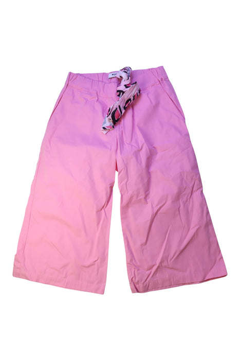 A Pink Casual Pants from MSGM in size 12Y for girl. (Front View)