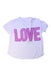 A White Short Sleeve T Shirts from Chaser in size 6T for girl. (Front View)