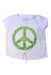 A White Short Sleeve T Shirts from Chaser in size 6T for girl. (Front View)