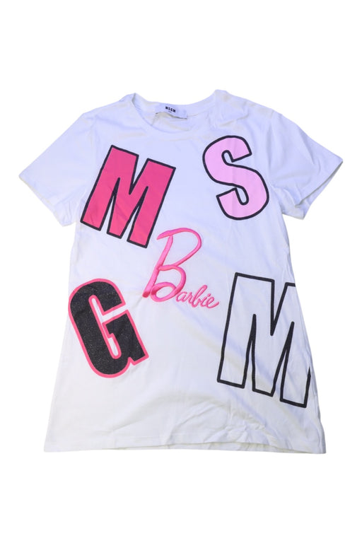 A White Short Sleeve T Shirts from MSGM in size 10Y for girl. (Front View)