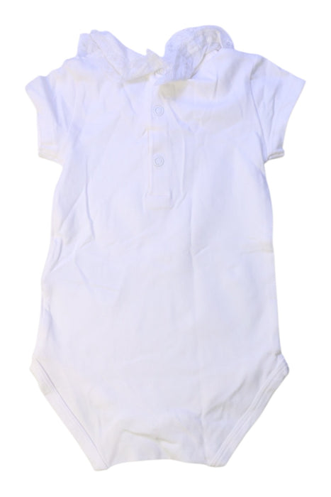 A White Short Sleeve Bodysuits from Mayoral in size 3-6M for girl. (Back View)