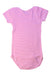 A Pink Short Sleeve Bodysuits from Petit Bateau in size 3T for girl. (Back View)
