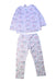 A White Pyjama Sets from Petit Bateau in size 3T for girl. (Front View)