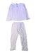 A White Pyjama Sets from Petit Bateau in size 3T for girl. (Front View)