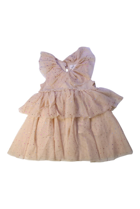 A Peach Sleeveless Dresses from Konges Sløjd in size 2T for girl. (Front View)