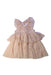 A Peach Sleeveless Dresses from Konges Sløjd in size 2T for girl. (Front View)