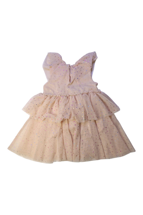 A Peach Sleeveless Dresses from Konges Sløjd in size 2T for girl. (Back View)