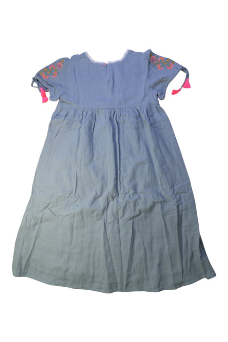 A Blue Short Sleeve Dresses from Louise Misha in size 8Y for girl. (Back View)