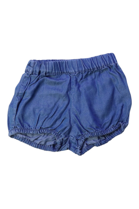 A Blue Bloomers from Seed in size 3-6M for neutral. (Front View)