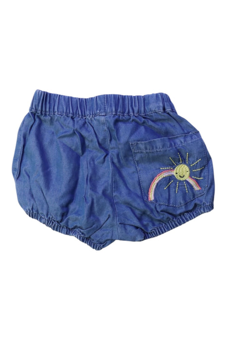 A Blue Bloomers from Seed in size 3-6M for neutral. (Back View)
