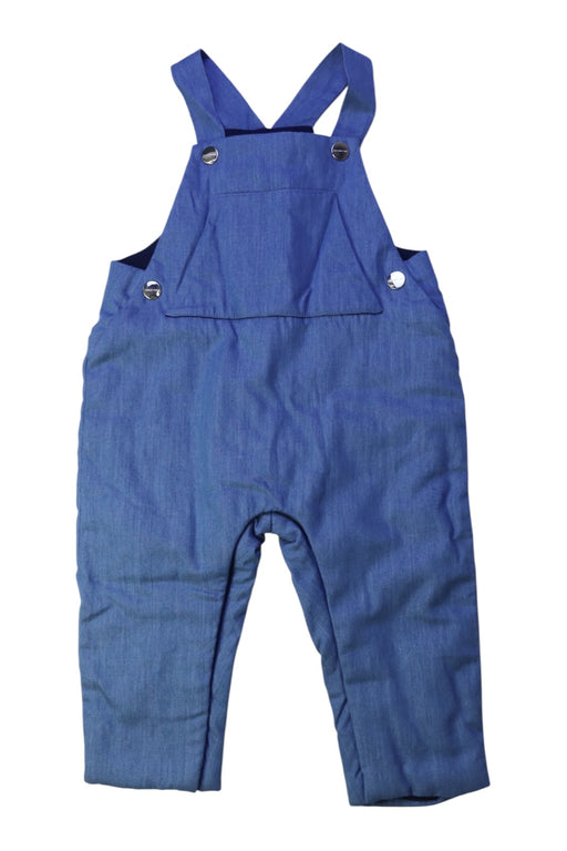 A Blue Long Overalls from Jacadi in size 6-12M for boy. (Front View)