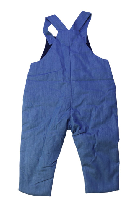 A Blue Long Overalls from Jacadi in size 6-12M for boy. (Back View)